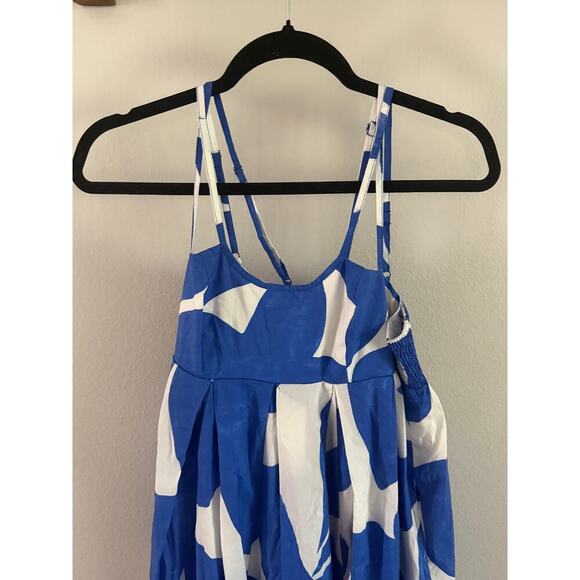 NWT Anthropologie Printed Babydoll Smock Maxi Dress XS Pockets - Picture 4 of 10